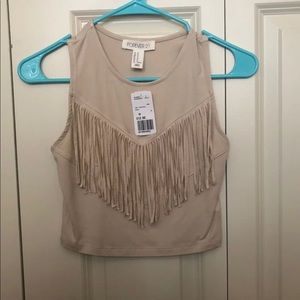 Fringe crop top